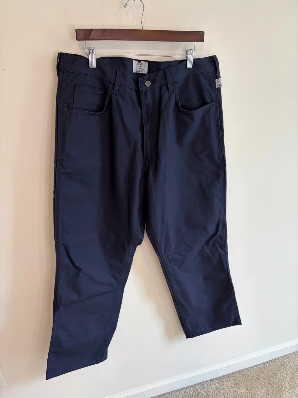 Men's Tyndale FR Navy Work Pants Size 38W 30L NWT